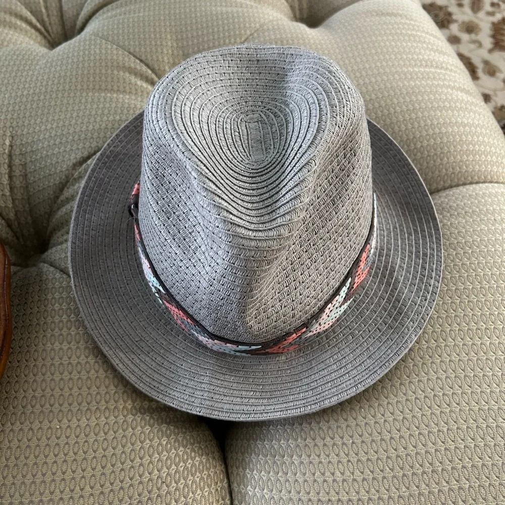Eugenia Kim X Anthropology Fedora Hat with multi colored band